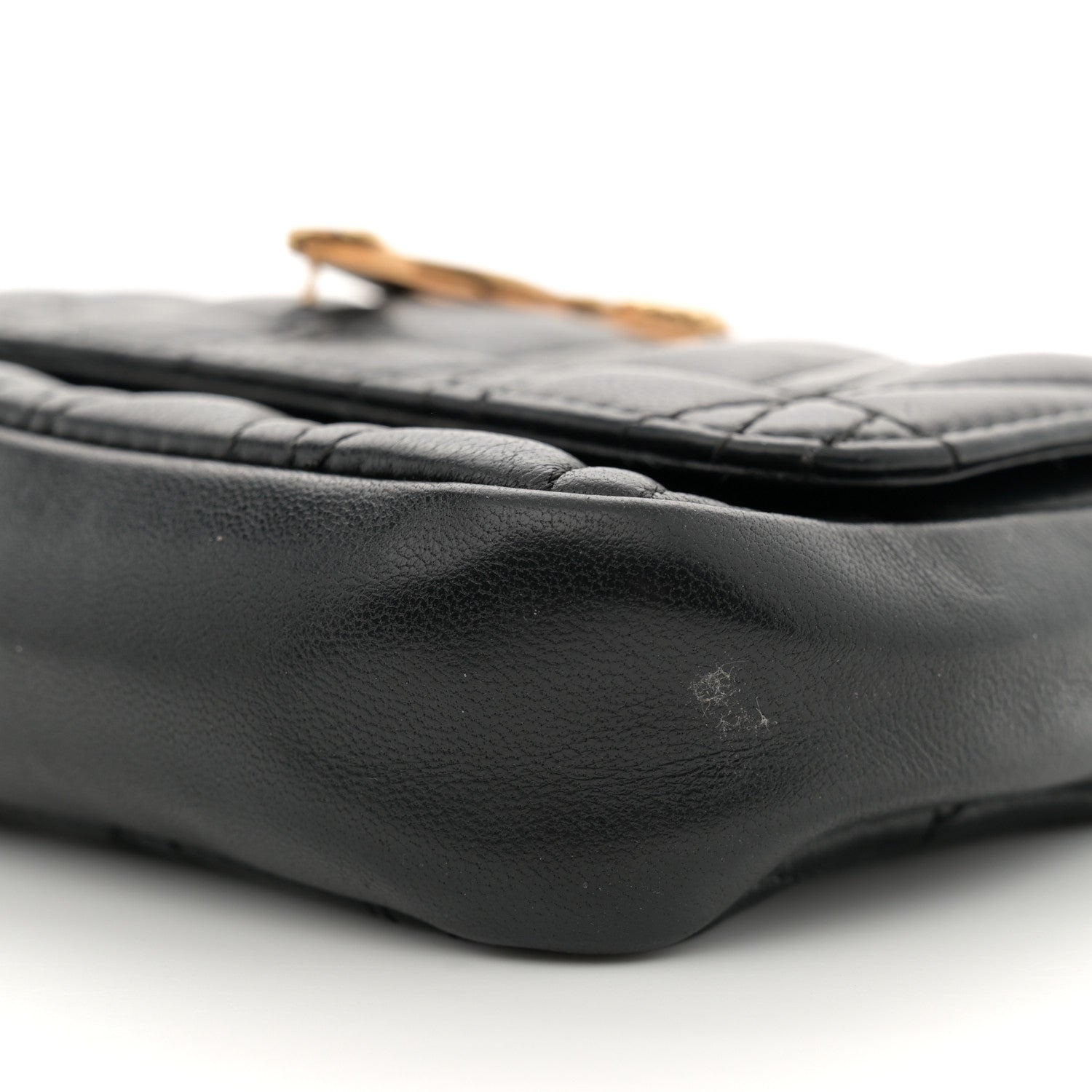 Versace Nappa Quilted Virtus V Evening Bag Black 10 of 13