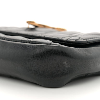 Versace Nappa Quilted Virtus V Evening Bag Black 10 of 13