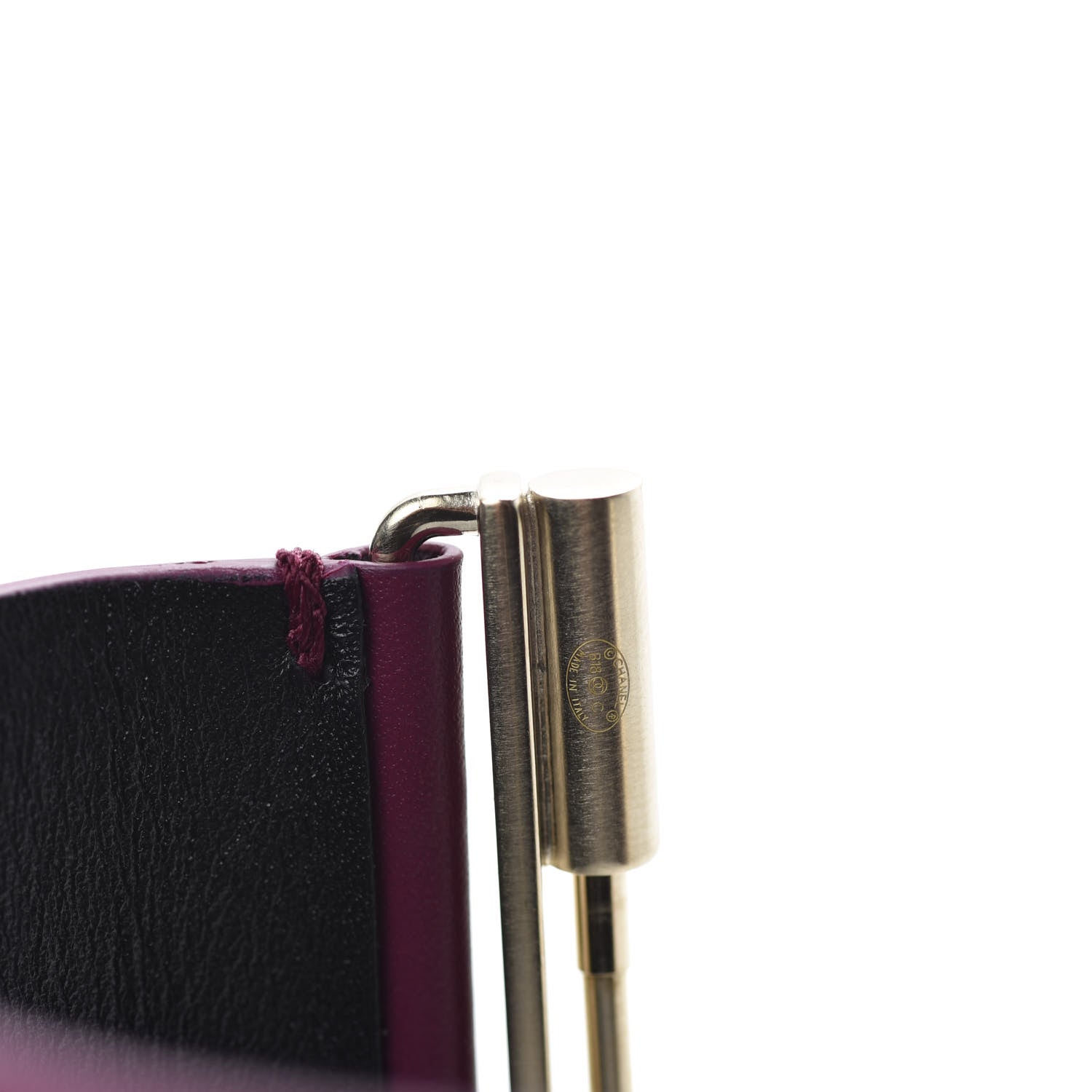 Chanel Calfskin CC Wide Cuff M Dark Pink 6 of 7