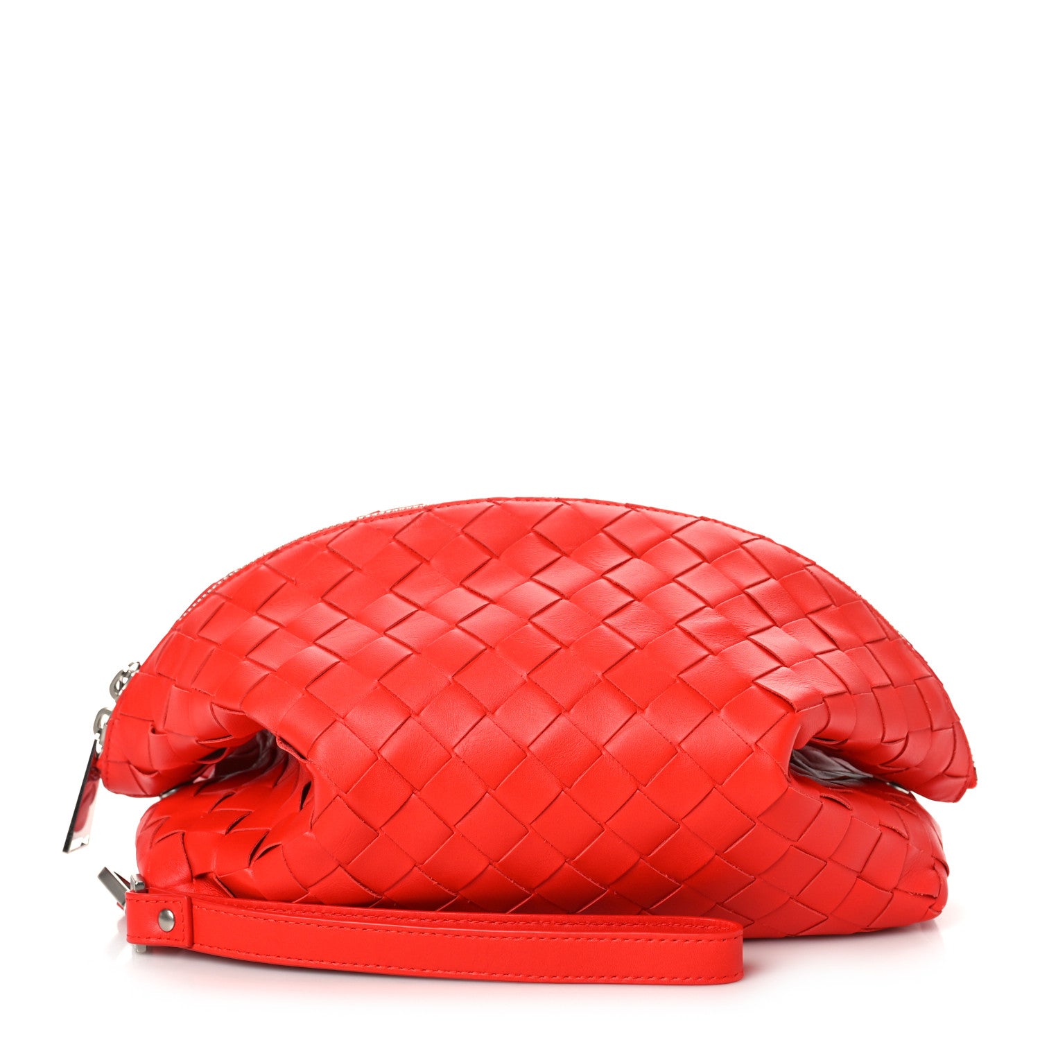 Bottega Veneta Nappa Intrecciato Travel Case Pouch Tomato 1 of 9