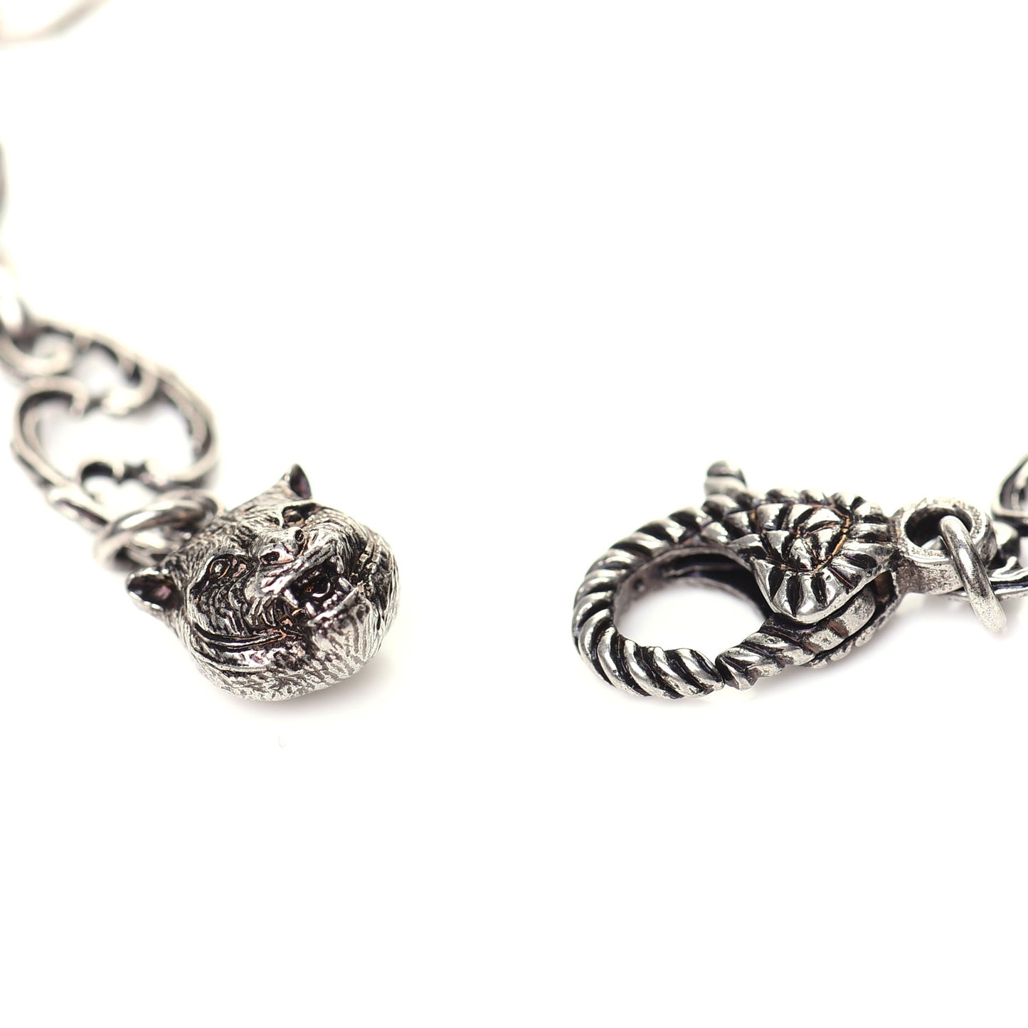 Crystal Marmont Necklace Aged Silver