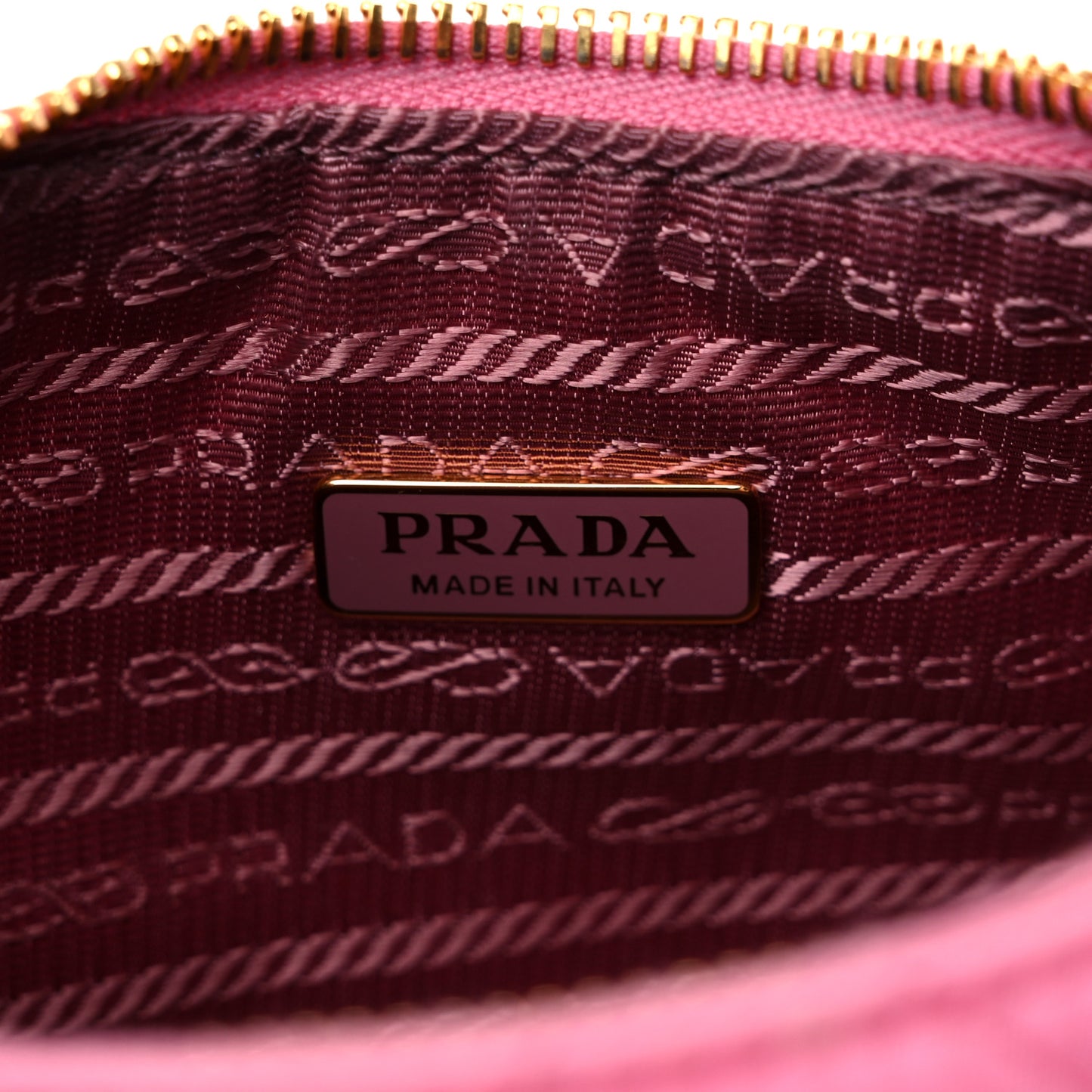 Re-Nylon Saffiano Stitched Mini Re-Edition 1995 Chaine Shoulder Bag Begonia