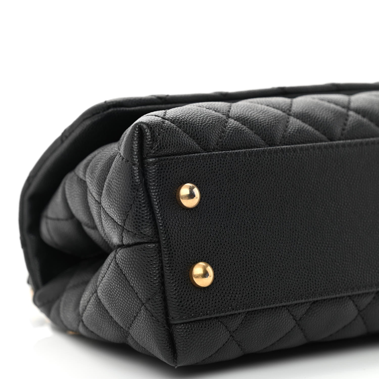 Chanel Caviar Lizard Embossed Quilted Mini Coco Handle Flap Black 16 of 20