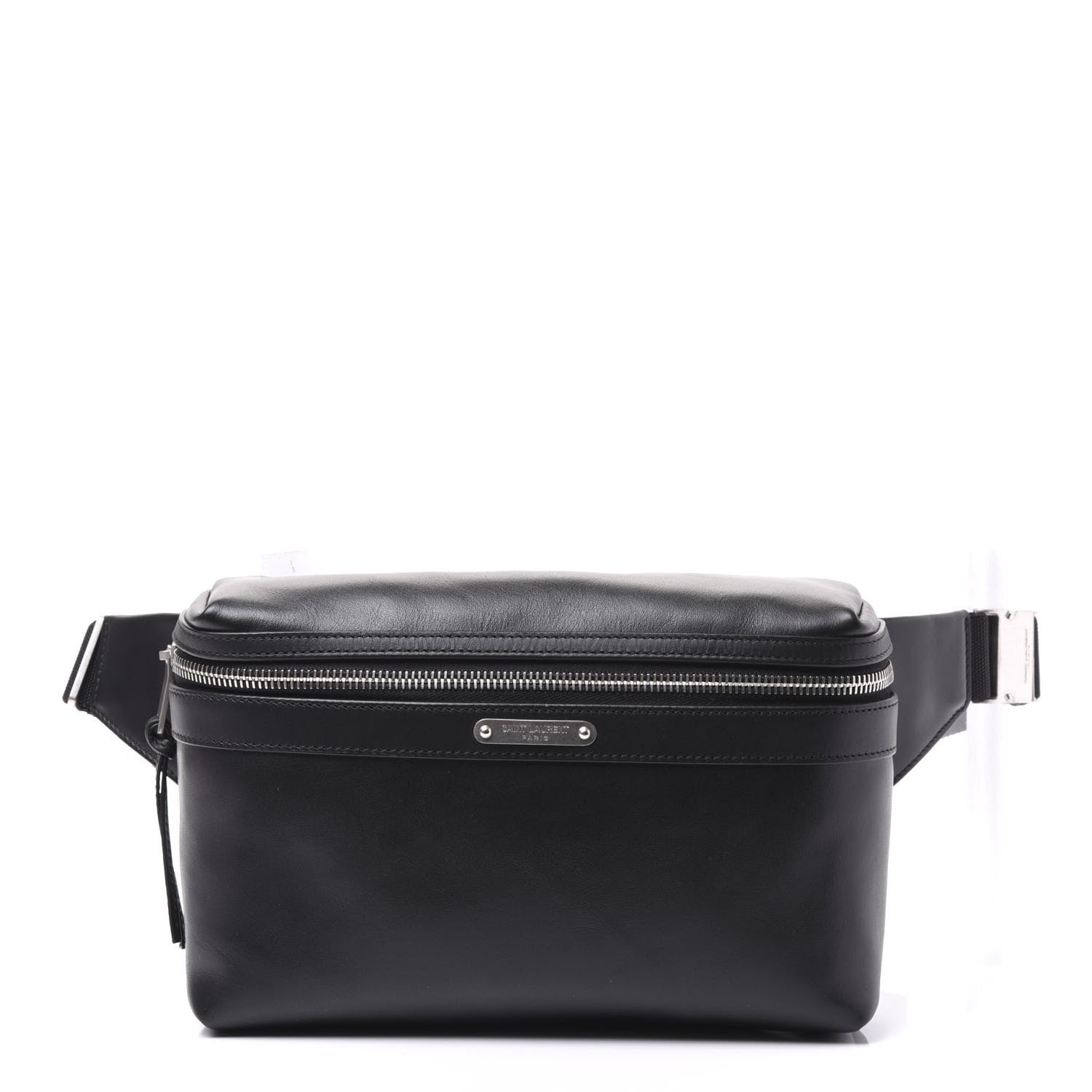 Saint Laurent Calfskin City Belt Bag Black 1 of 8