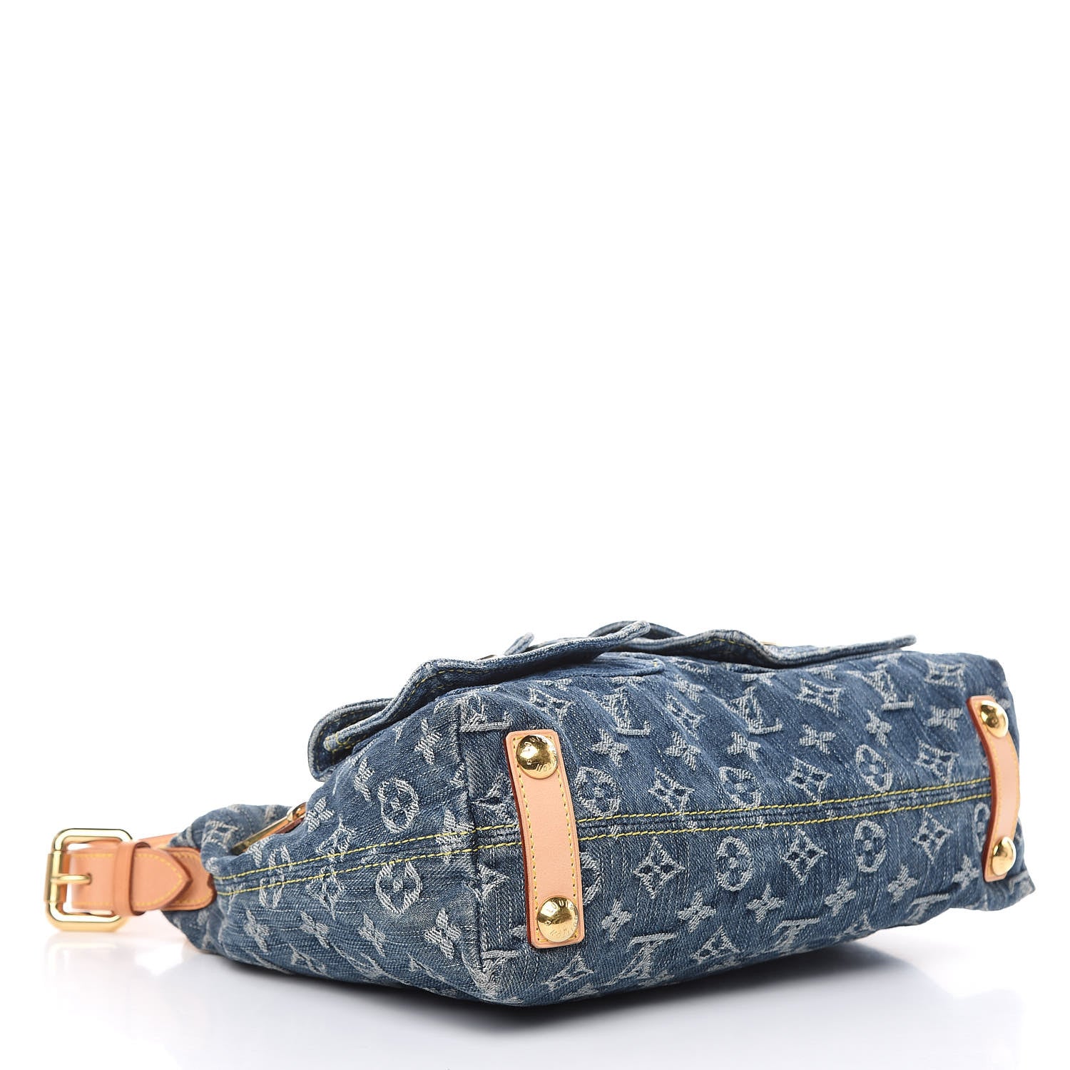 Louis Vuitton Monogram Denim Baggy PM Blue 4 of 12