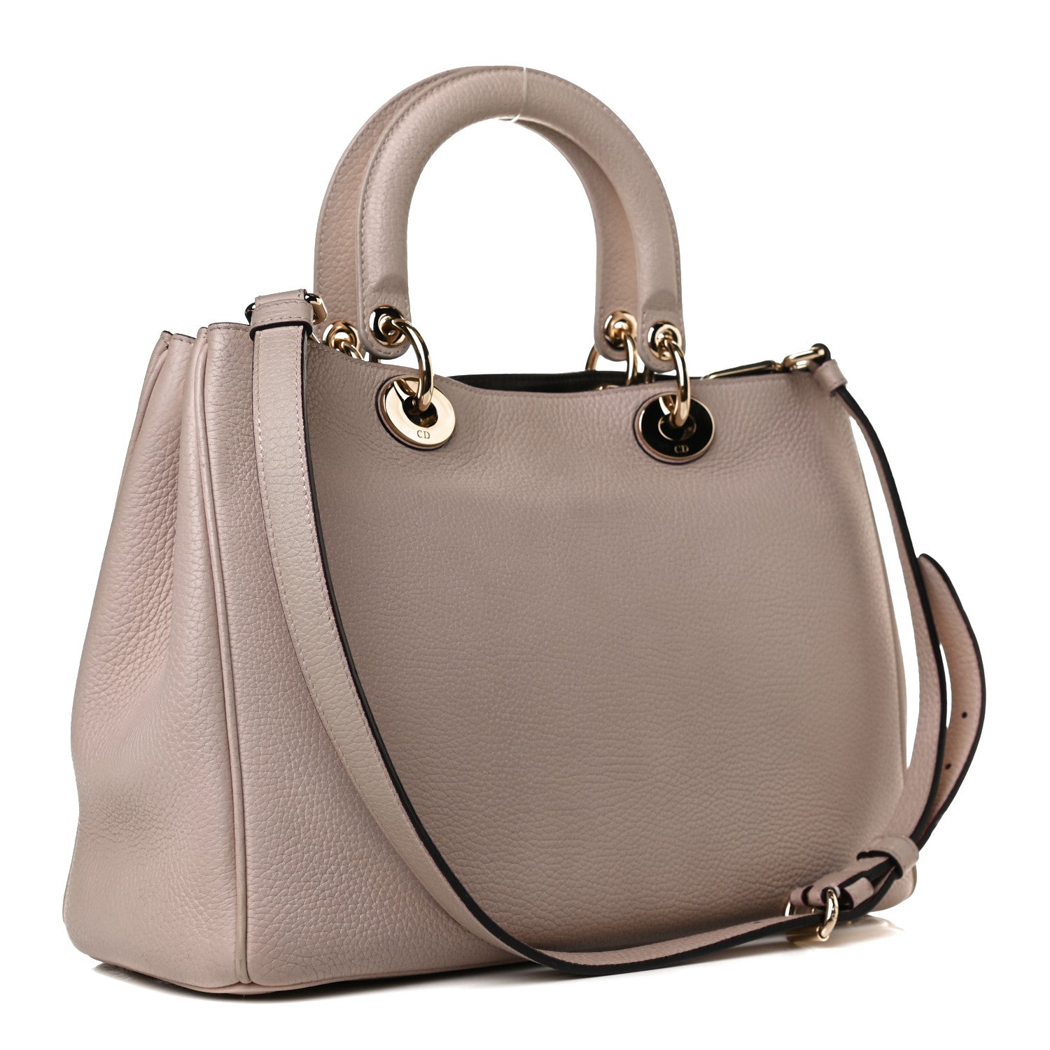 Christian Dior Bullcalf Medium Diorissimo Tote Rose Poudre 3 of 15