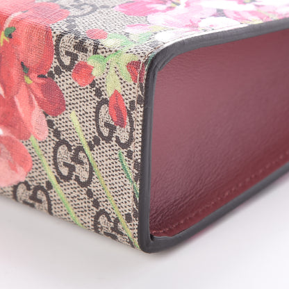 Gucci GG Supreme Monogram Blooms Large Cosmetic Case Beige Multicolor Dry Rose 9 of 10