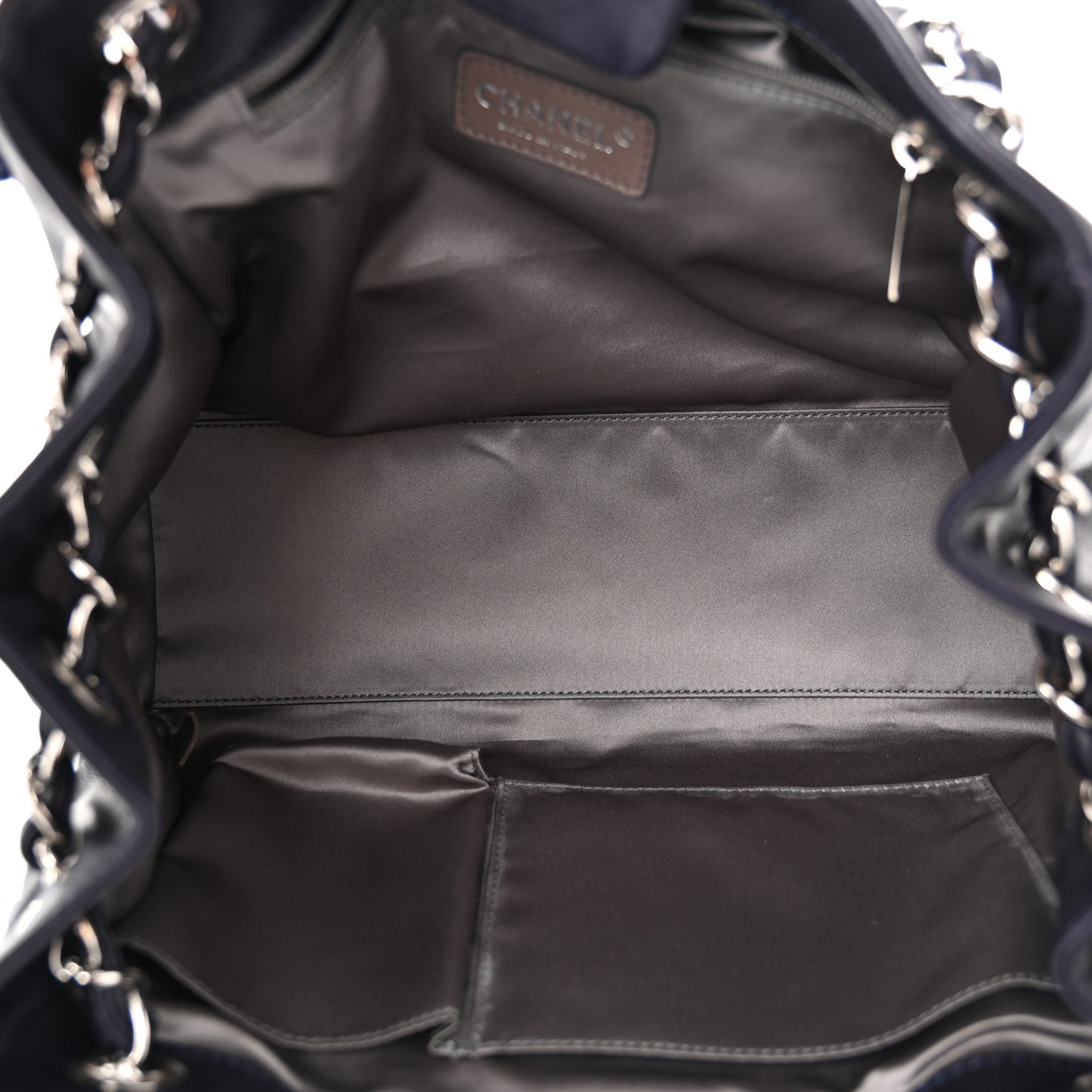 Lambskin Pearl Obsession Tote Navy