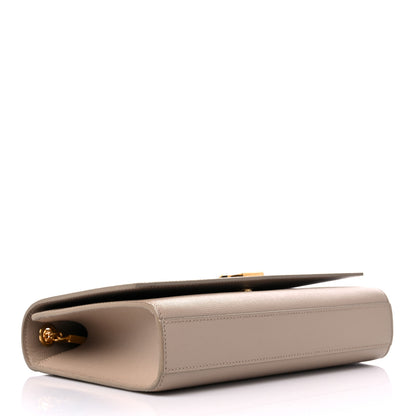 Saint Laurent Grain De Poudre Medium Monogram Kate Satchel Dark Beige 4 of 10
