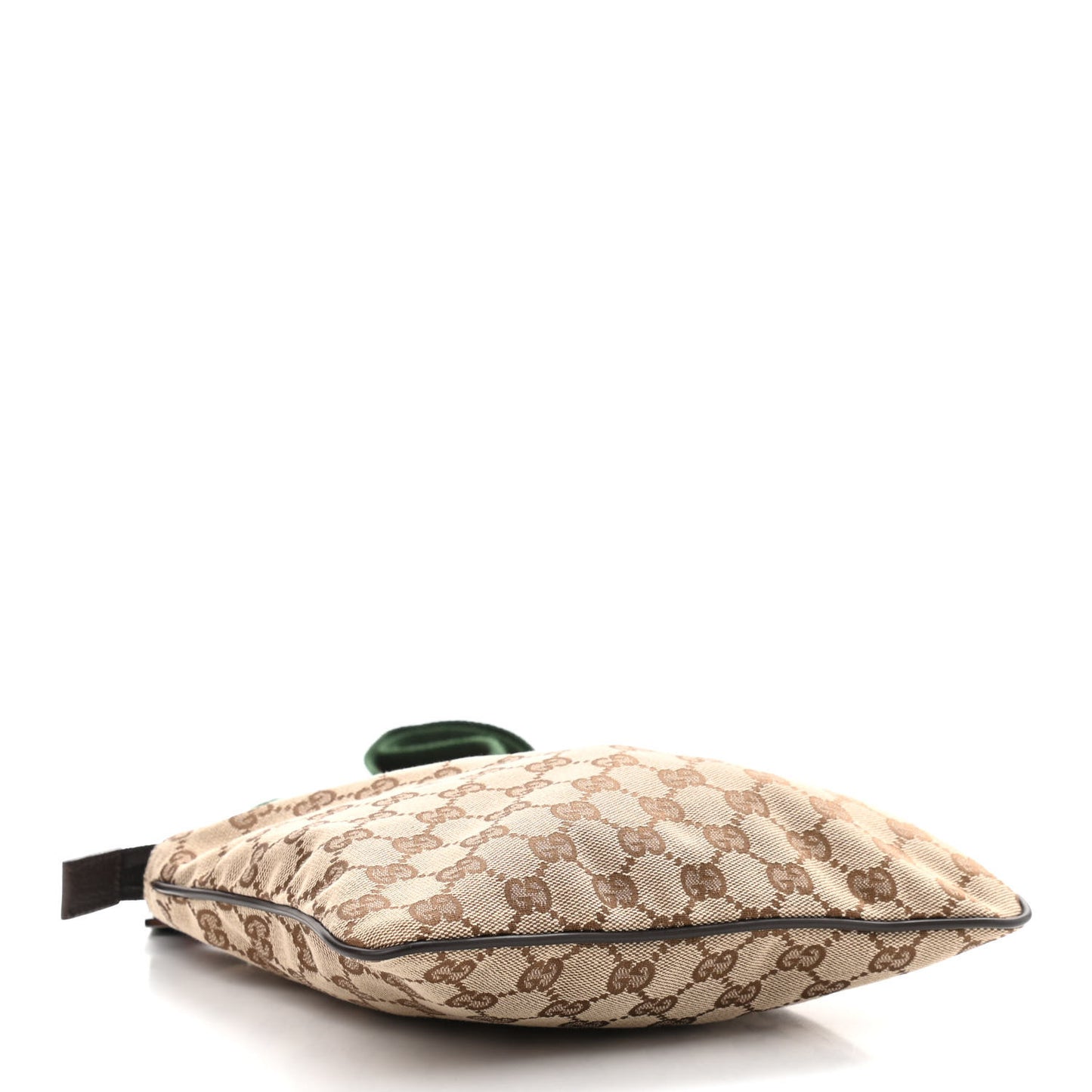 Monogram Web Small Flat Messenger Bag Brown