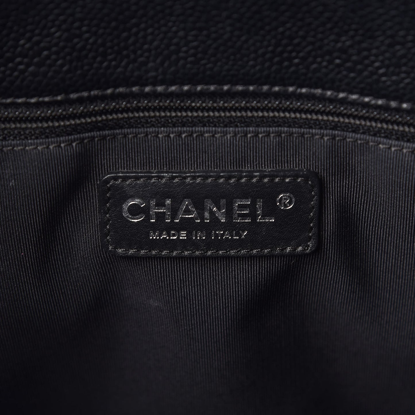 Caviar Quilted Grand Shopping Tote GST Black
