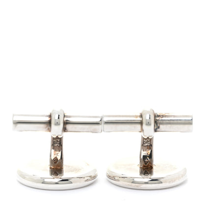 Hermes Sterling Silver Clou de Selle Cufflinks 8 of 8