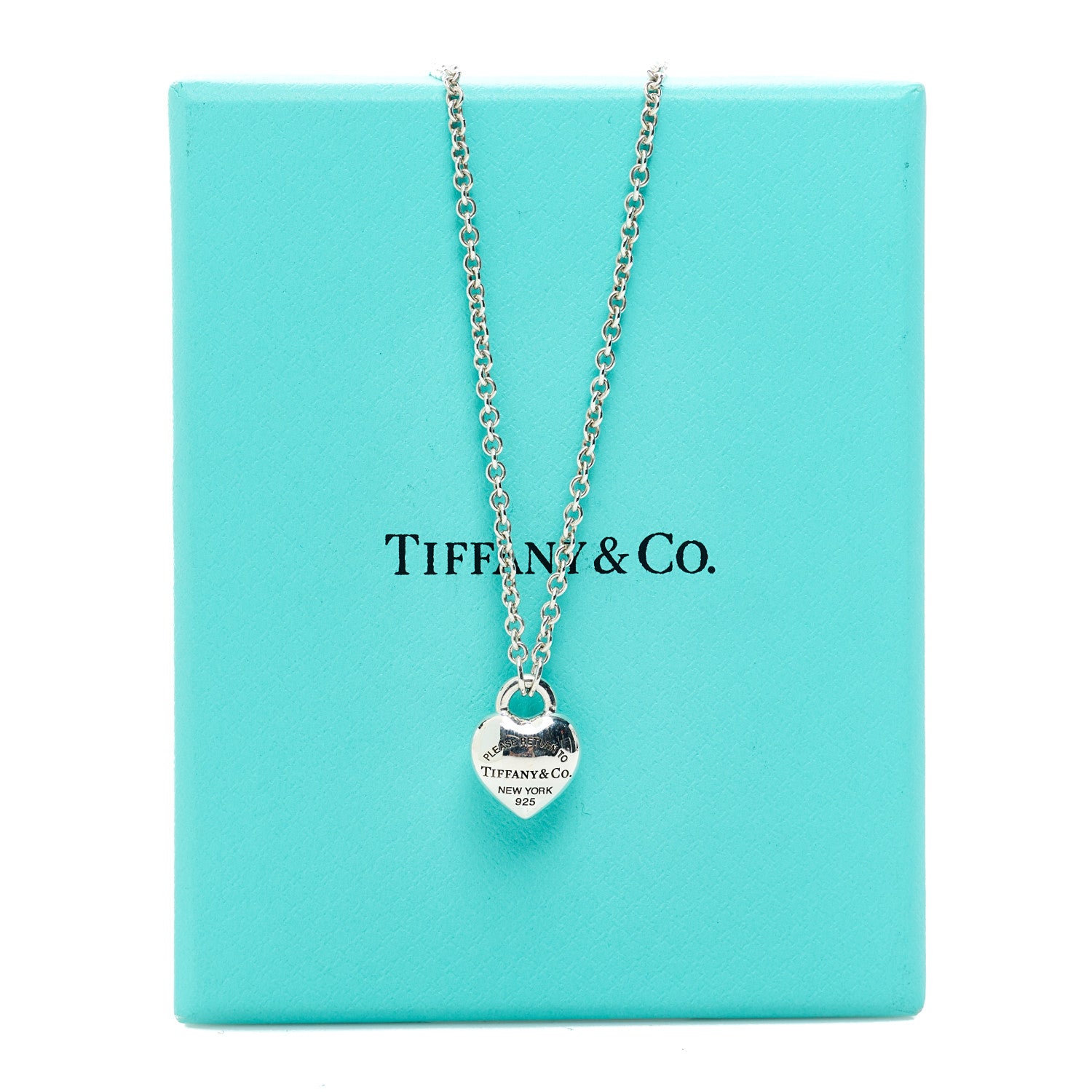 Tiffany Sterling Silver Return to Tiffany Puffed Heart Pendant Necklace 6 of 6