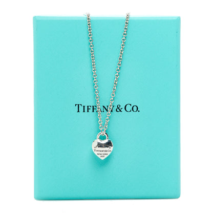Tiffany Sterling Silver Return to Tiffany Puffed Heart Pendant Necklace 6 of 6