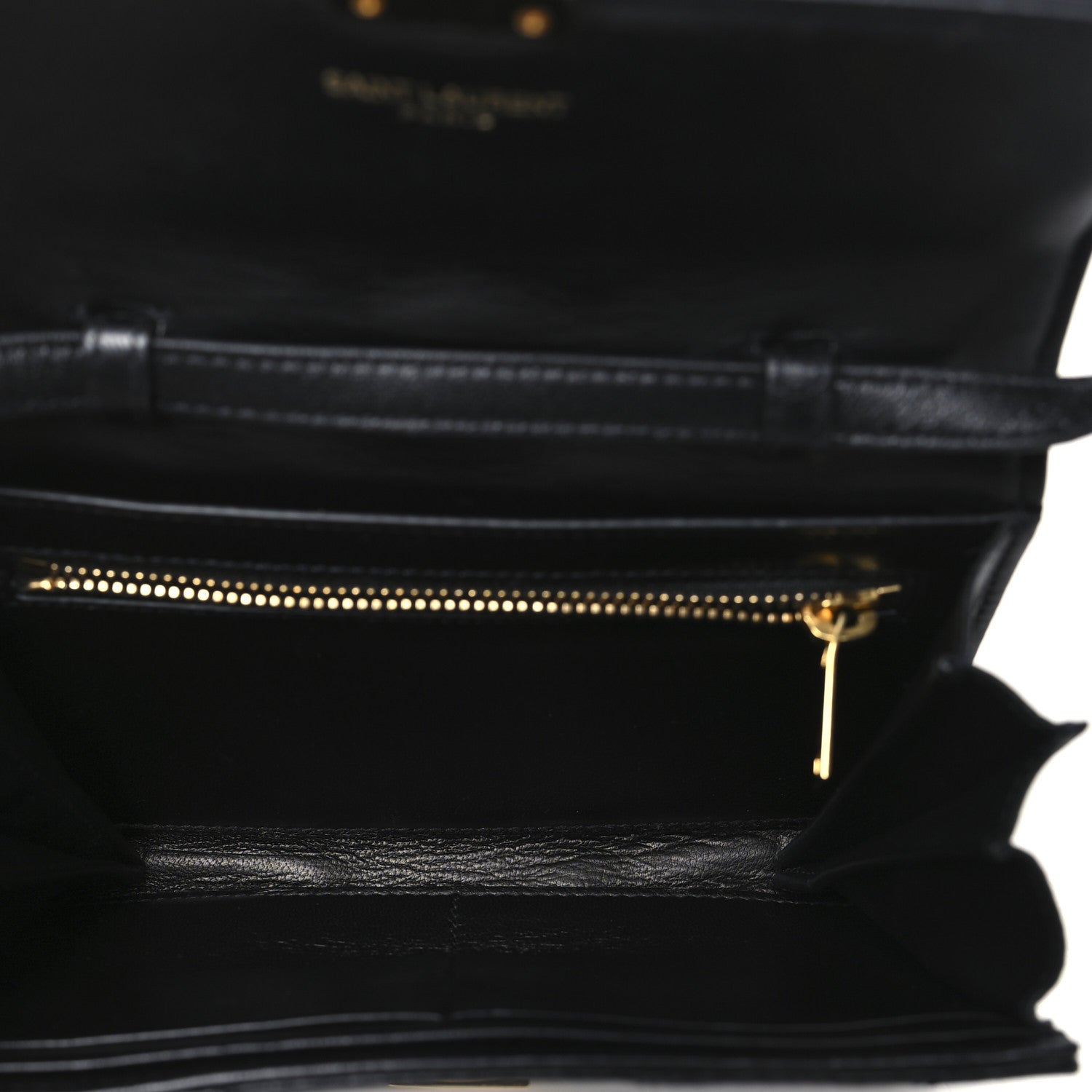 Saint Laurent Lambskin Chevron Quilted Mini High School Satchel Black 5 of 11