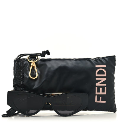 Fendi Acetate Fendi O'Lock Sunglasses FE4009I Black 7 of 7