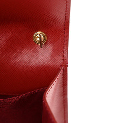 Salvatore Ferragamo Hammered Calfskin Mini Miss Vara Bow Chain Bag Rosso 10 of 11