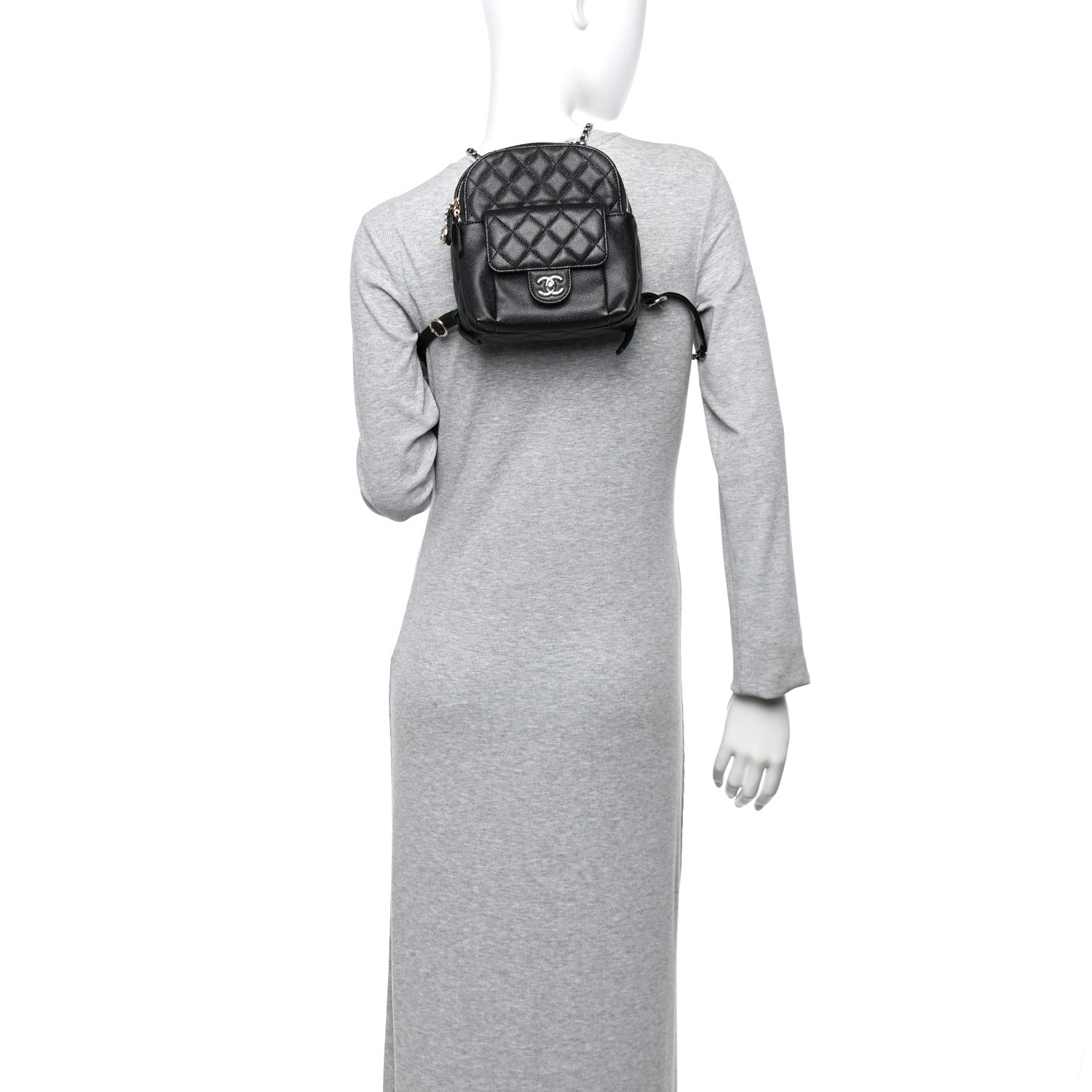 Chanel Caviar Quilted Small CC Day Backpack Black 2 of 11