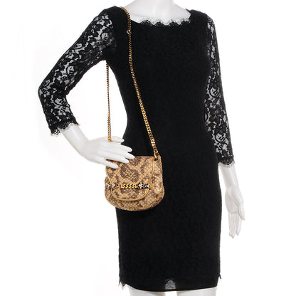 Gucci Anaconda Tigrette Shoulder Bag Gold 2 of 9