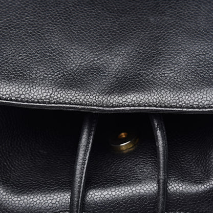 Chanel Caviar CC Backpack Black 10 of 29