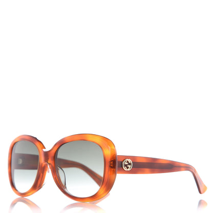 Gucci Round Sunglasses GG0140SA Avana Green 1 of 6