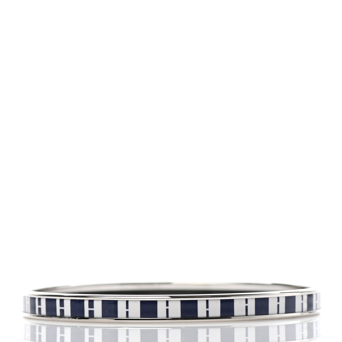 Printed Enamel OP'H Extra Narrow Bracelet 70 Ultramarine White