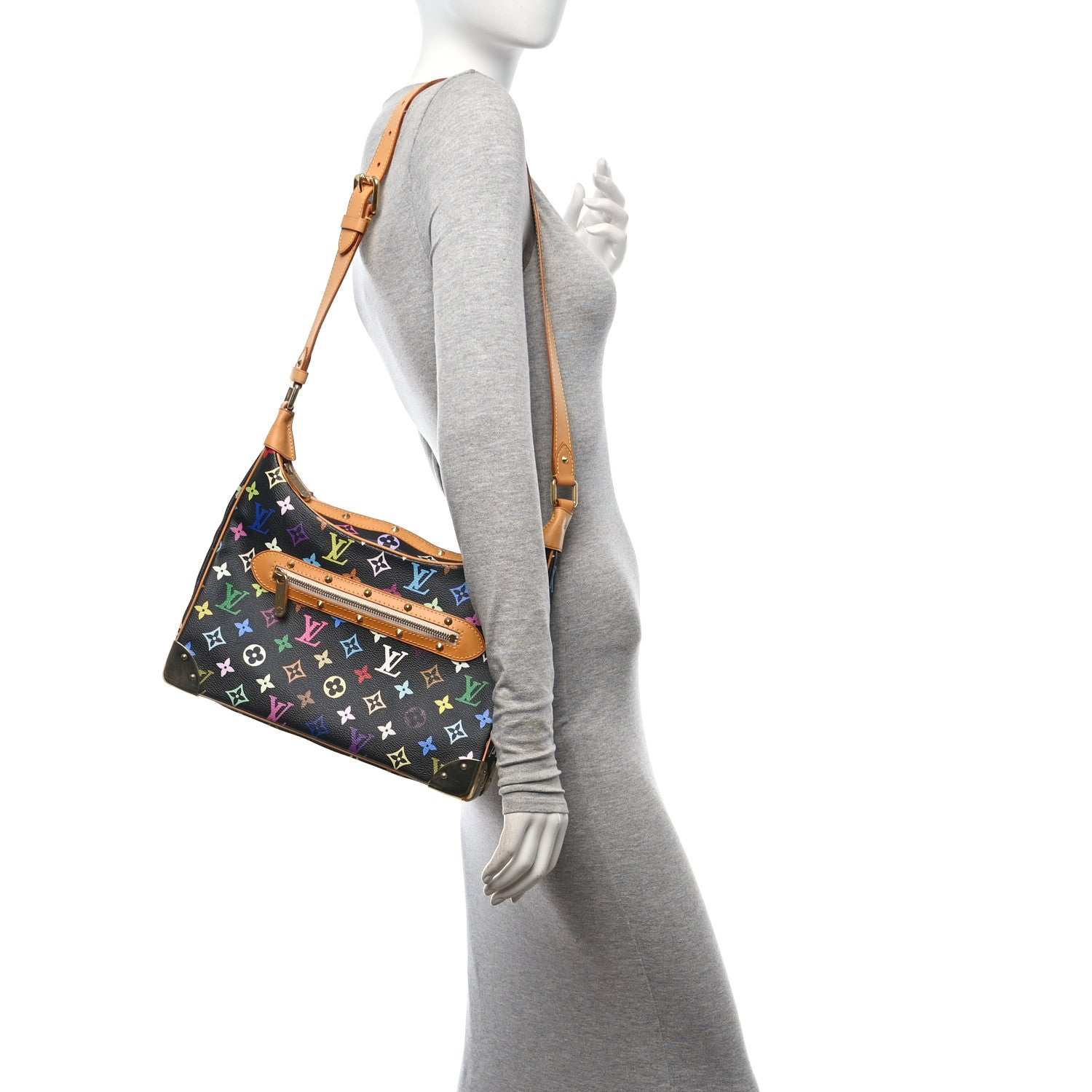 Louis Vuitton Monogram Multicolor Boulogne Black 2 of 9