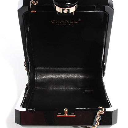 Chanel Plexiglass Perfume Bottle Clutch Black 7 of 7