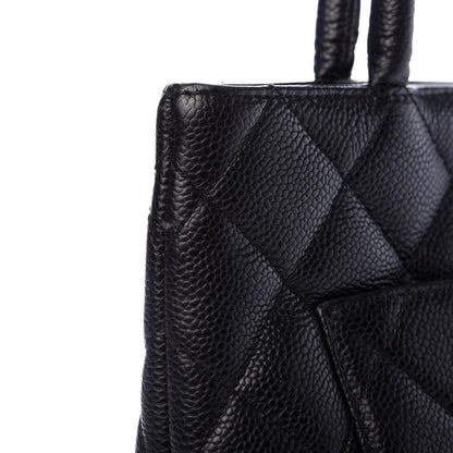 Chanel Caviar Quilted Medallion Tote Black 15 of 16