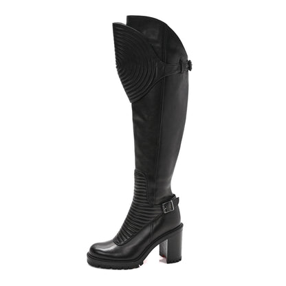 Christian Louboutin Calfskin Mad Maxime 70 Calf Boots 36 Black 1 of 8