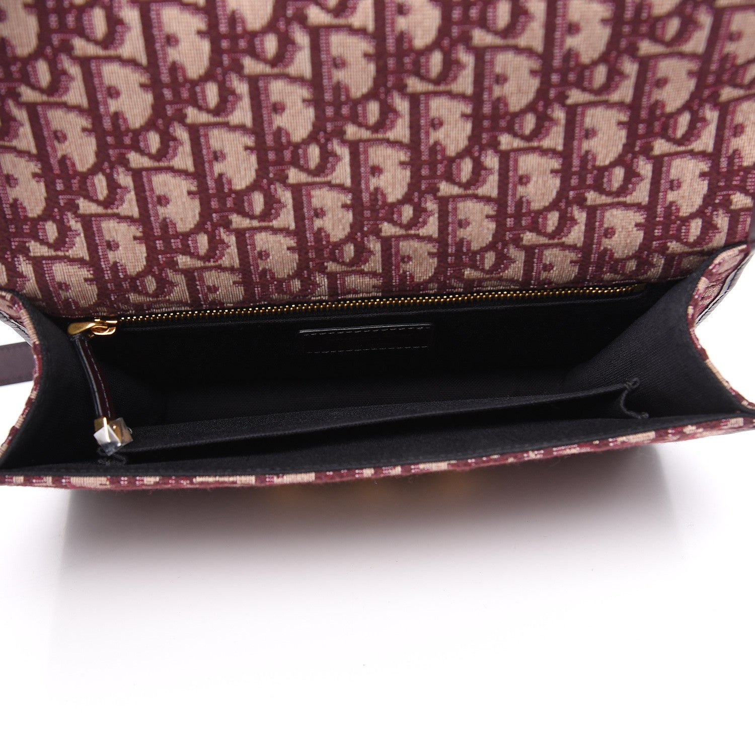 Christian Dior Oblique 30 Montaigne Flap Bag Burgundy 5 of 9