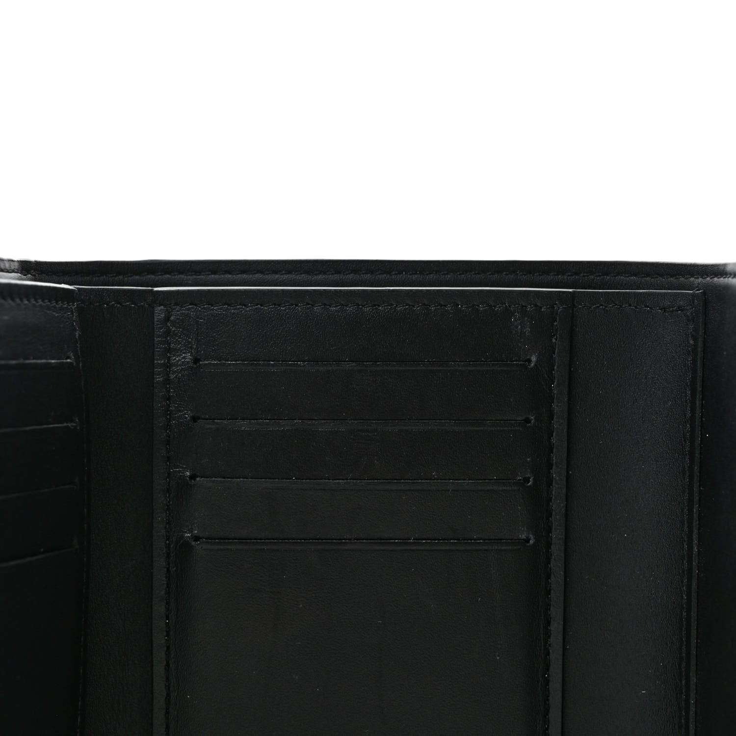 Louis Vuitton Monogram Flower Lock Compact Wallet Black 7 of 9