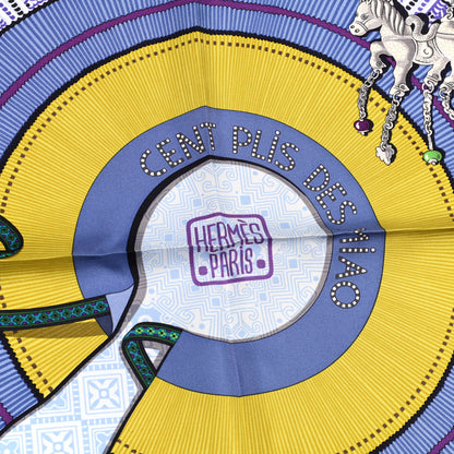 Hermes Silk Cent Plis Des Miao Scarf 90 2 of 4