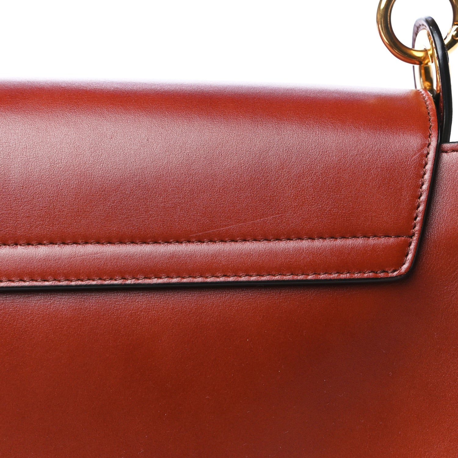 Chloe Calfskin Suede Large Tess Bag Sepia Brown 12 of 20