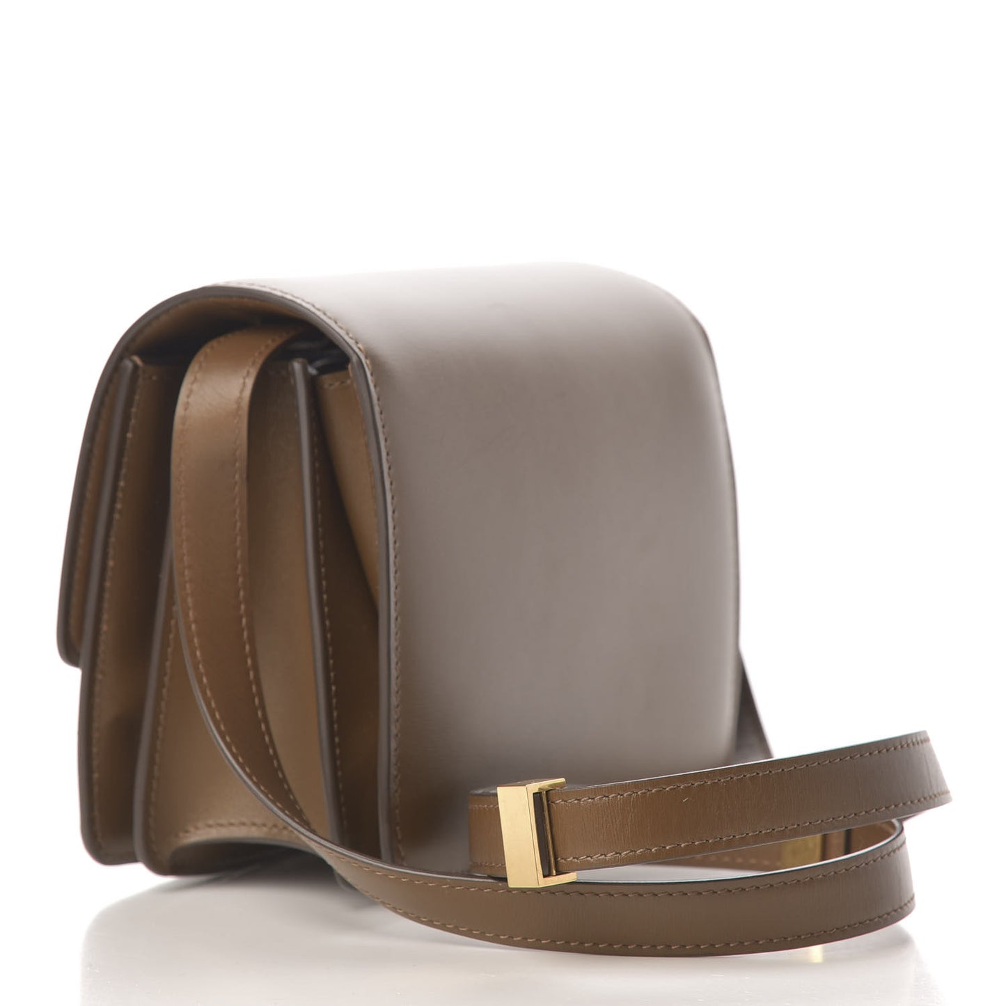 Smooth Calfskin Small Classic Box Flap Bag Camel