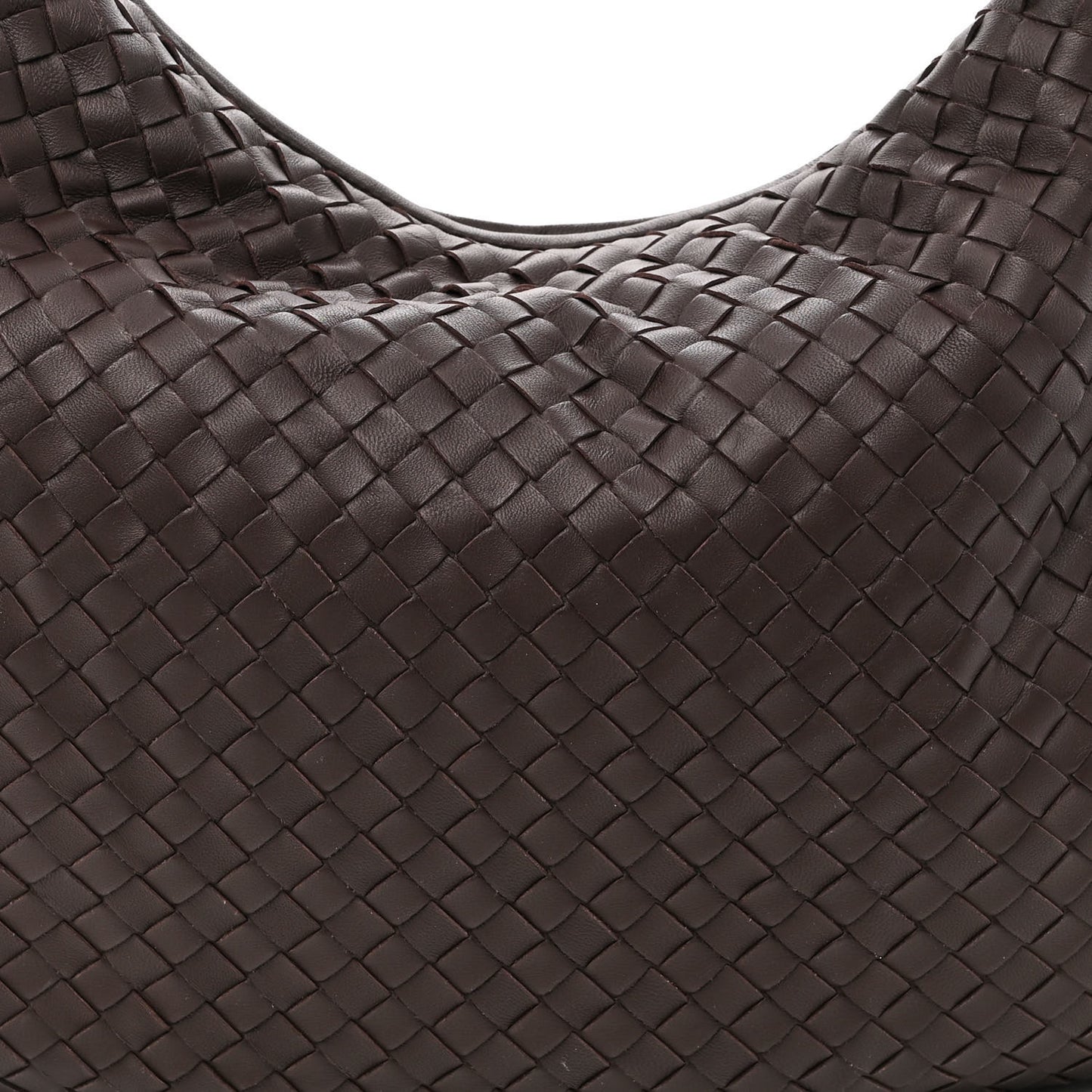 Nappa Intrecciato Large Veneta Hobo Ebano
