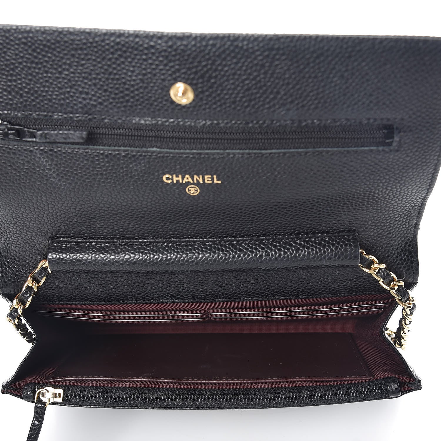 Chanel Caviar Quilted Wallet On Chain WOC Black 8 of 11