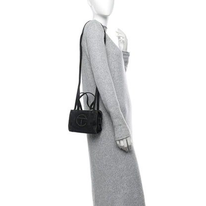 Telfar Denim Small Shopping Bag Black 2 of 10