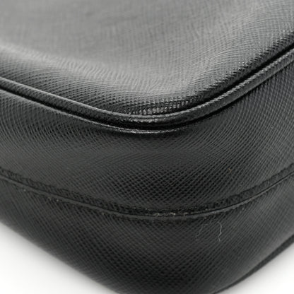 Prada Saffiano Lux Re-Edition 2005 Shoulder Bag Black 13 of 14
