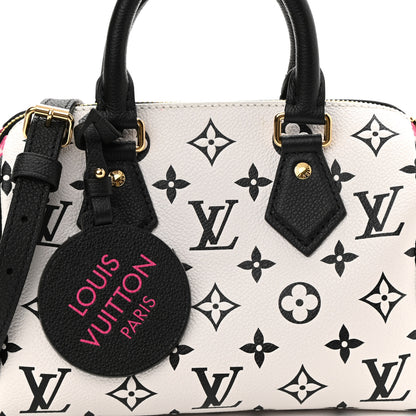Louis Vuitton Empreinte Monogram Spring in the City Speedy Bandouliere 20 Black White Pink 6 of 8