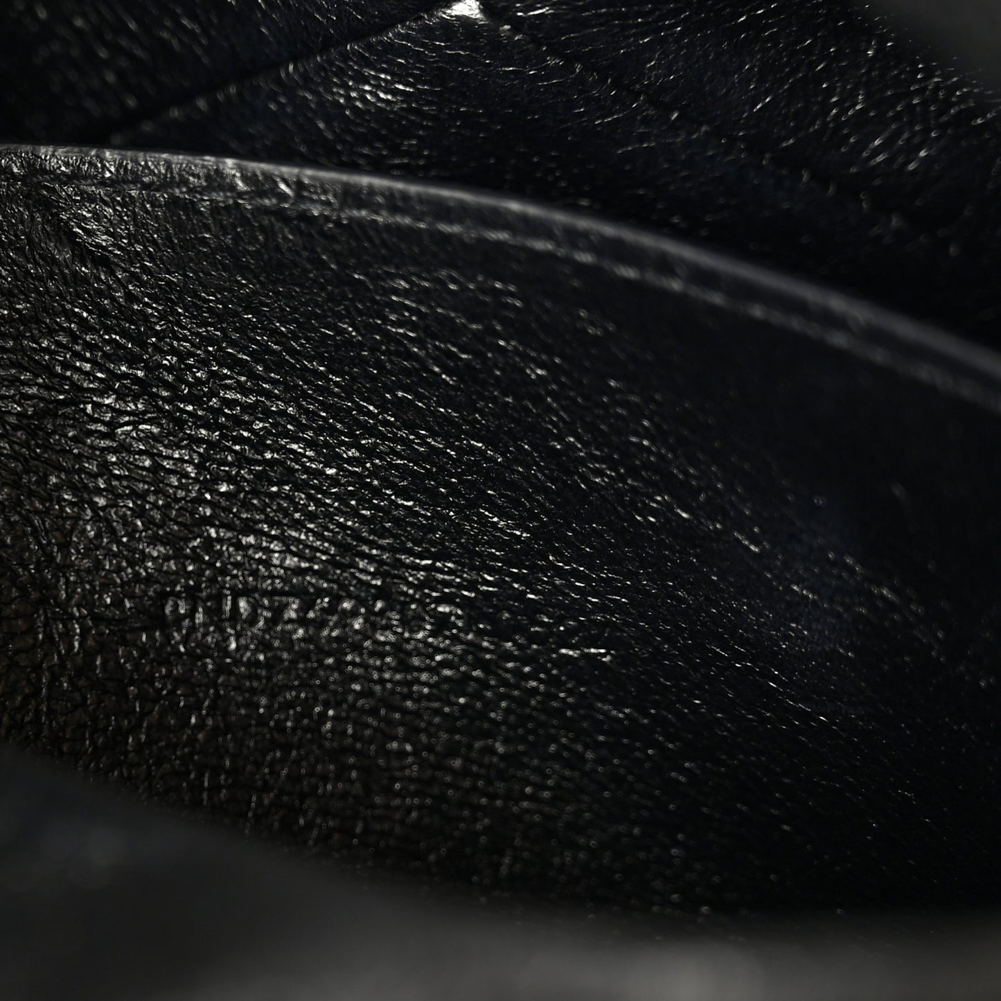 Grained Lambskin Cassandre Envelope Pouch Black
