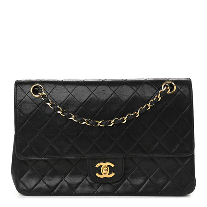 Chanel Lambskin Quilted Medium Double Flap Black 1 of 12