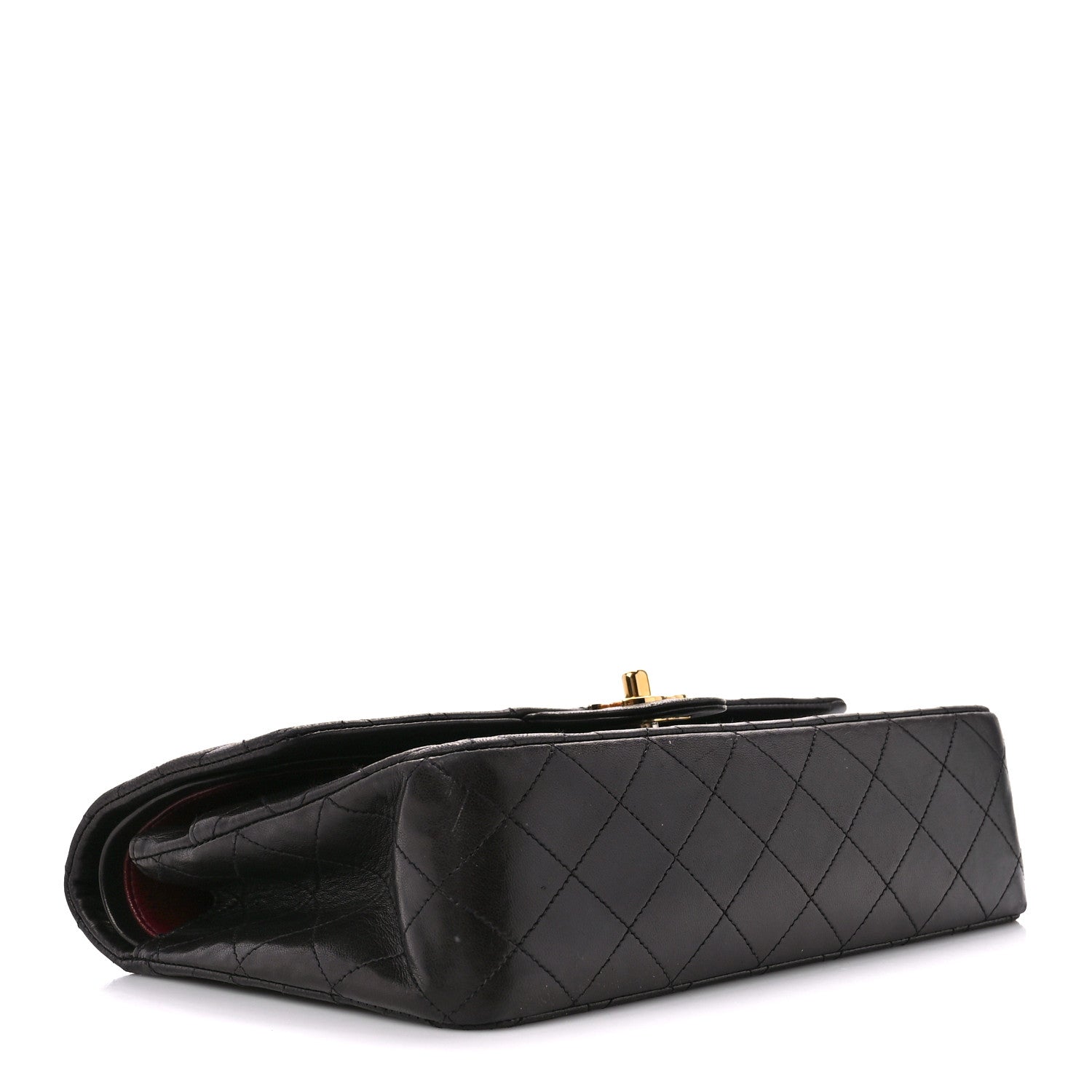 Chanel Lambskin Quilted Medium Double Flap Black 4 of 13