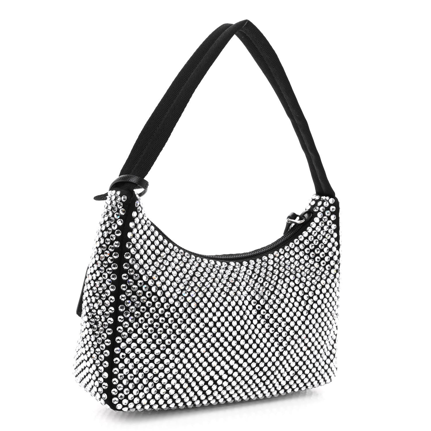 Prada Satin Crystal Mini Re-Edition 2000 Bag Cristal 3 of 10