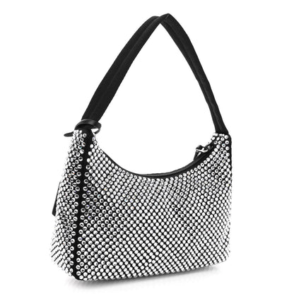 Prada Satin Crystal Mini Re-Edition 2000 Bag Cristal 3 of 10