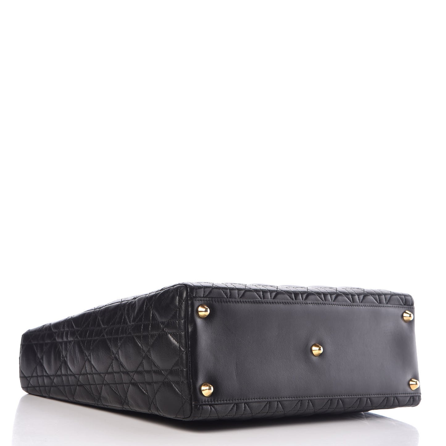 Lambskin Cannage Large Lady Dior Black