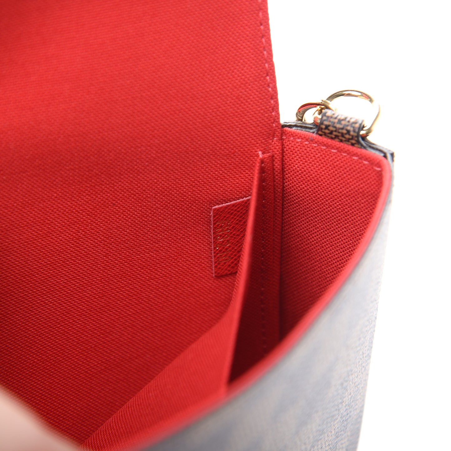 Damier Ebene Pochette Felicie Chain Wallet