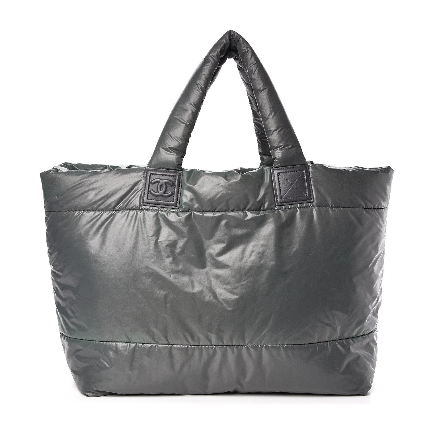 Chanel Nylon Quilted Reversible Coco Cocoon Tote Grey 1 of 10