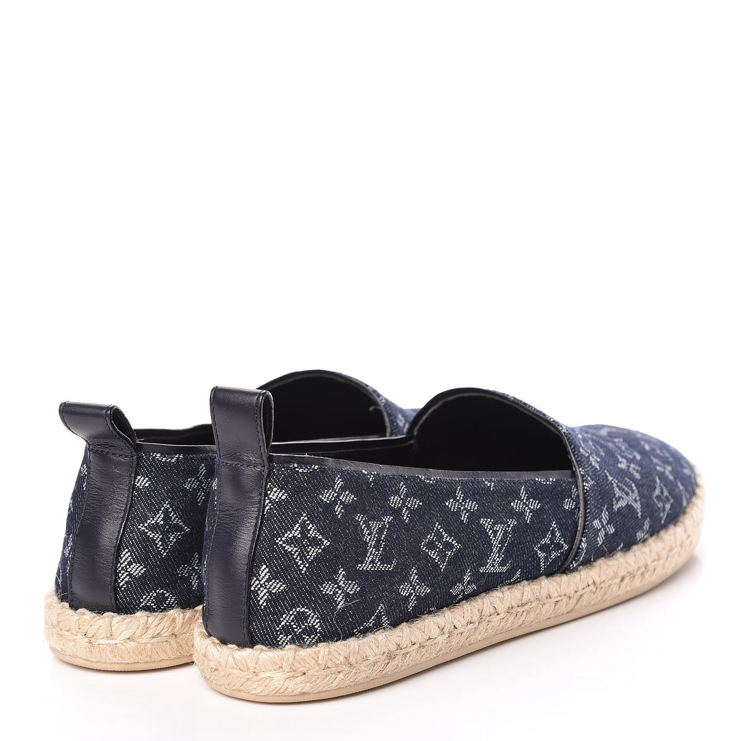 Monogram Denim Waterfall Espadrille 41 Marine