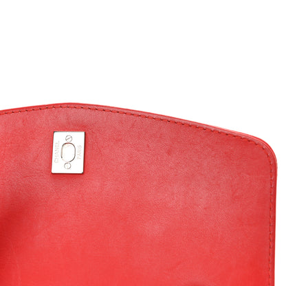 Chanel Lambskin Quilted Small Geometric Flap Red 13 of 20